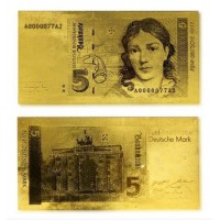 Золотая Банкнота 5 Mark